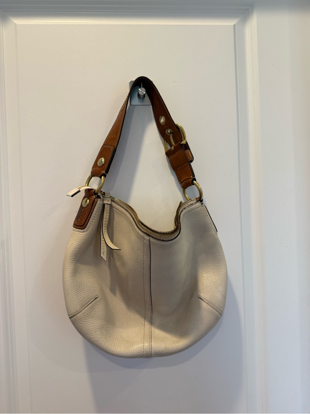 Coach Soho White Leather Hobo Bag